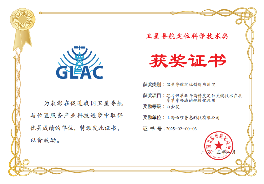 国家卫星导航定位科学技术奖